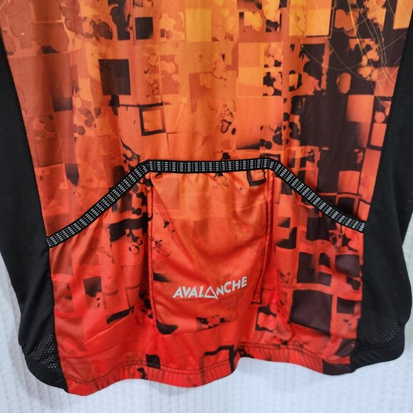 Avalanche Cycling Top Size XXL Black & Orange Breathable Reflective 1/2 Zip NWT - Picture 11 of 11